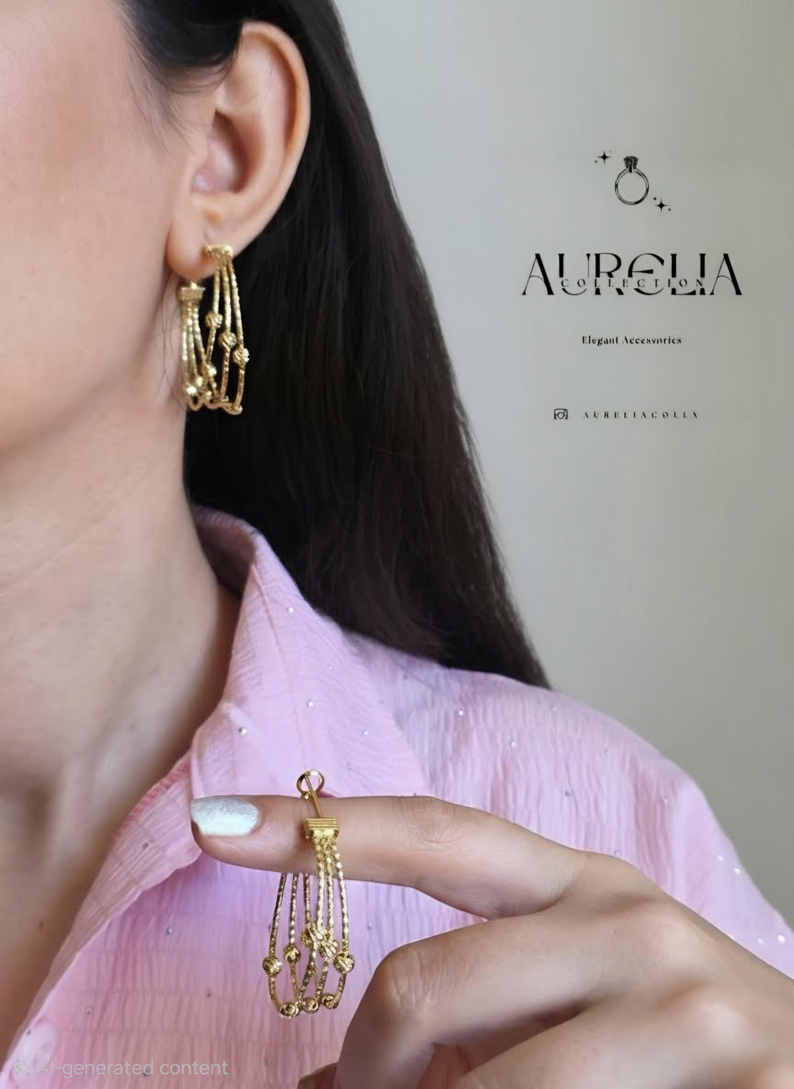 گوشواره حلقه ای البرنادو